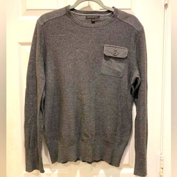 Banana Republic Crewneck Sweater sz M Men's gray.